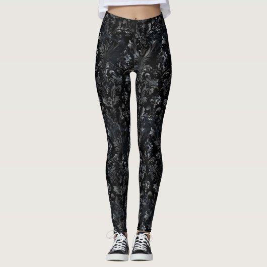 Leggings Élégante impression florale Vintage (Devant)