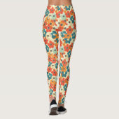 Leggings Élégante jambe de fleurs (Dos)