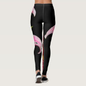 Leggings Élégante Lys orientaux roses (Dos)
