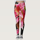 Leggings Élégante Lys orientaux roses (Devant)