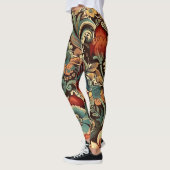 Leggings Elégante Mug Vintage Floral Médiéval (Gauche)