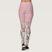 Leggings Élégante Parties scintillant dorée rose floral Gra (Dos)