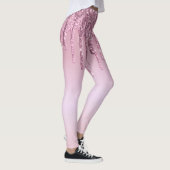 Leggings Elégante parties scintillant élégante en or rose r (Droite)
