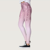 Leggings Elégante parties scintillant élégante en or rose r (Gauche)