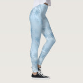 Leggings Élégante parties scintillant en marbre bleu motif  (Droite)