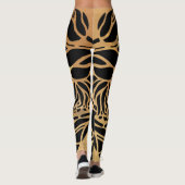 Leggings Elégante Parties scintillant or Zebra Poster de an (Dos)