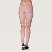 Leggings Élégante parties scintillant rose en or + sapins m (Dos)