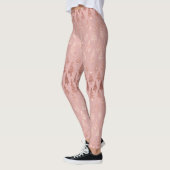 Leggings Élégante parties scintillant rose en or + sapins m (Gauche)