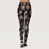 Leggings Élégante parties scintillant rose en or xmas floco (Dos)