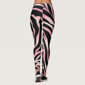 Leggings Elégante Parties scintillant Rose or Zebra Black P (Dos)