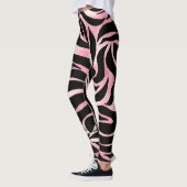 Leggings Elégante Parties scintillant Rose or Zebra Black P (Gauche)