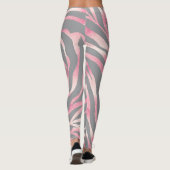 Leggings Elégante Parties scintillant Rose or Zebra Grey Po (Dos)