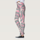 Leggings Elégante Parties scintillant Rose or Zebra Grey Po (Gauche)