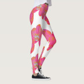 Leggings Elégante peinture d'aquarelle d'orchidée rose (Droite)