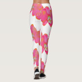 Leggings Elégante peinture d'aquarelle d'orchidée rose (Dos)