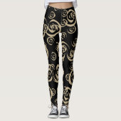 Leggings élégante spirale moderne motif (Devant)
