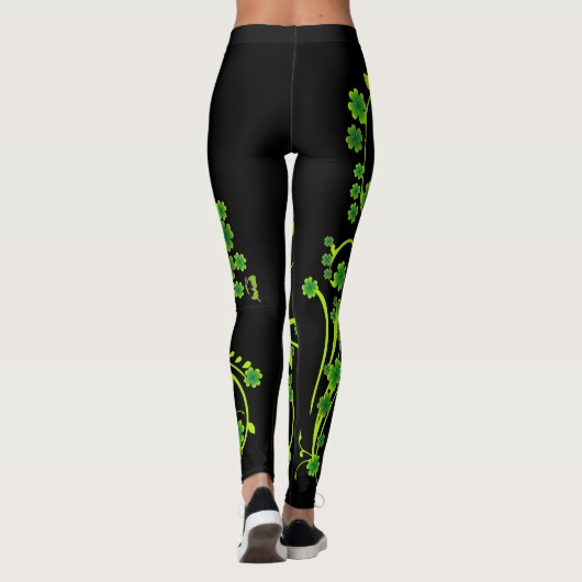 Leggings Élégante vignes Shamrocks et légumineuses (Dos)