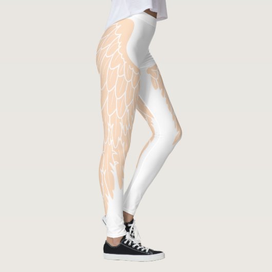 Leggings Élégantes ailes d'Ange Beige (Droite)