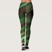 Leggings Élégantes bandes vertes (Dos)