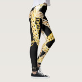 Leggings Élégantes chaînes noires et dorées (Droite)