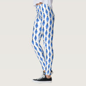 Leggings Elément Art déco en bleu profond (Gauche)