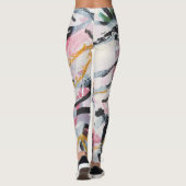 Leggings Élément de conception de peinture acrylique (Dos)