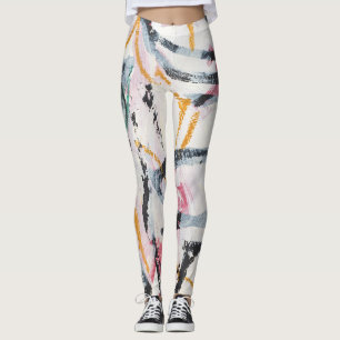 Leggings Élément de conception de peinture acrylique