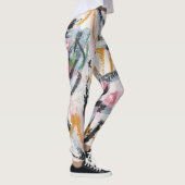 Leggings Élément de conception de peinture acrylique (Droite)