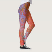 Leggings Élément de feu Encre d'alcool Orange Abstrait (Droite)