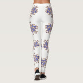 Leggings élément d'or de damassé florale (Dos)