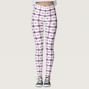 Leggings Éléments Art déco dans le rose pastel