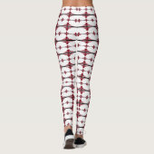 Leggings Éléments Art déco en crammson (Dos)