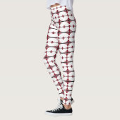 Leggings Éléments Art déco en crammson (Gauche)