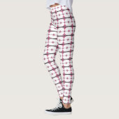 Leggings Éléments Art déco en rose pastel (Gauche)