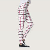 Leggings Éléments Art déco en rose pastel (Droite)
