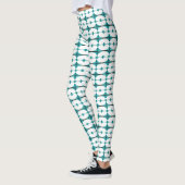 Leggings Éléments Art déco en vert turquoise (Gauche)
