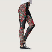 Leggings éléments cachemire asiatique, motif vintage boho. (Droite)