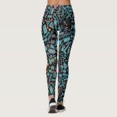 Leggings Éléments de machines Motif transparent (Dos)