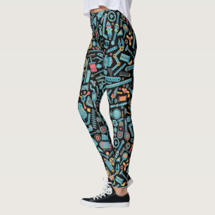 Leggings Éléments de machines Motif transparent