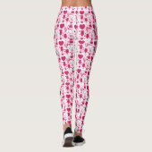 Leggings éléments de motifs de la Saint-Valentin (Dos)