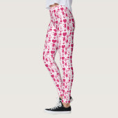 Leggings éléments de motifs de la Saint-Valentin (Gauche)