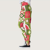 Leggings Éléments décoratifs de pastèque Art (Gauche)