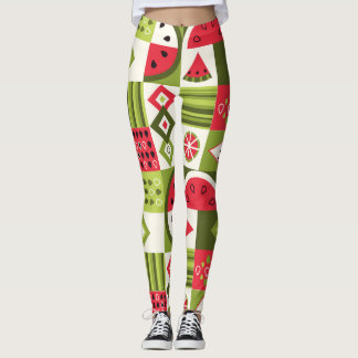 Leggings Éléments décoratifs de pastèque Art
