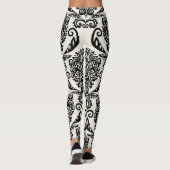 Leggings Éléments décoratifs, dessin sans couture libre. (Dos)