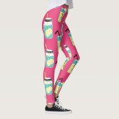 Leggings Eléments d'été écotiques, backgro sans soudure vin (Droite)