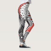 Leggings Éléments d'illustration Abstraite Vintage graphiqu (Droite)