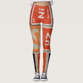 Leggings Éléments périodiques Science du zinc (Devant)