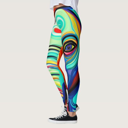 Leggings Eléphant excentrique (Gauche)