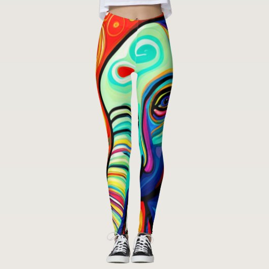 Leggings Eléphant excentrique (Devant)