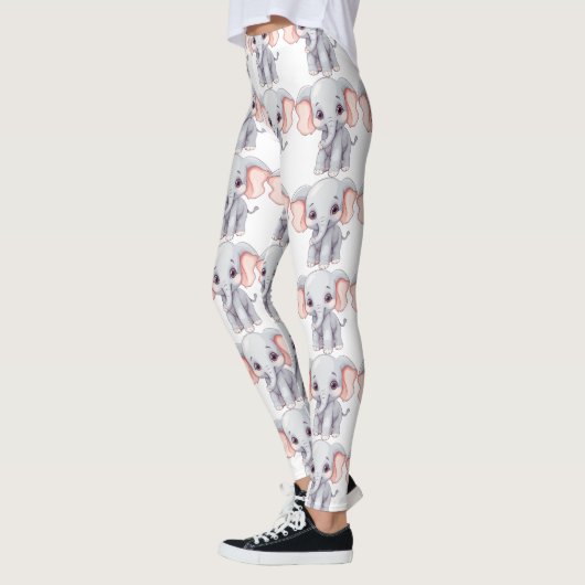 Leggings éléphant mignon (Gauche)